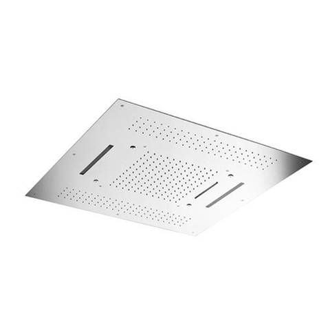 Hotbath Mate douche de tête encastrée carrée 95x95cm avec éclairage LED chrome SW61995