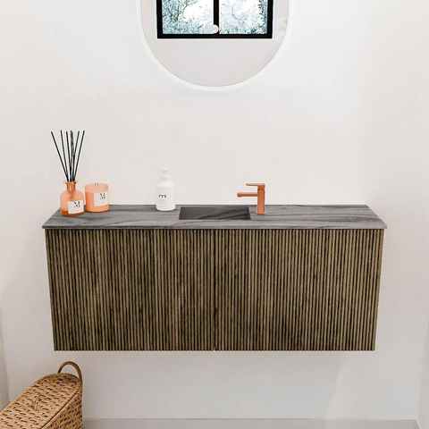Mondiaz JOYA-DLUX 100cm toiletmeubel - kleur Dusk - Wastafel FAYE positie Midden 1 kraangat kleur Sombra. SW1426142