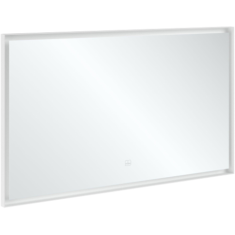 Villeroy & Boch Subway 3.0 spiegel - 130x75cm LED licht rondom - mat zilver SW641543