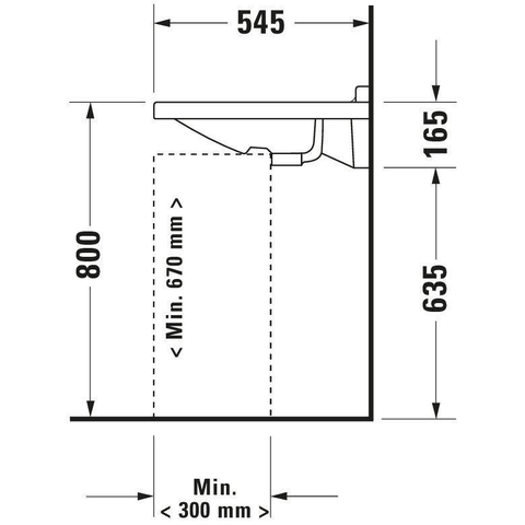 Duravit Starck 3 Wastafel - 60x54.5cm zo/kraangat - wit SW117177