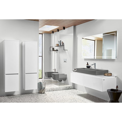 Villeroy & Boch memento 2.0 wandcloset - diepspoel DirectFlush - 37.5x56cm - Graphite (mat grijs) SW354324