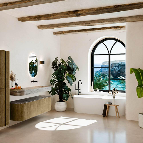 MONDIAZ THOR-DLUX 160cm meuble de salle de bains arrondi gauche + droite couleur Dusk avec 1 tiroir et 2 portes. Vasque suspendue CLOUD Droite sans trou de robinet couleur Oza. SW1465347