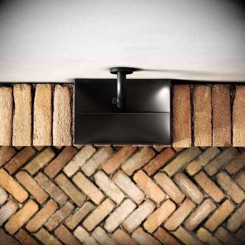 Clou Vale lavabos fontaines céramique fontaine 28x19x7cm sans trou de robinet Noir mat SW451467