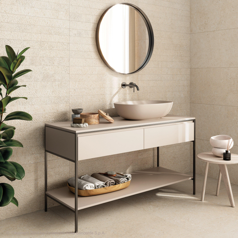 SAMPLE Terravito Tenuta Vloer- en wandtegel - 60x60cm - 8mm - gerectificeerd - (Crème) SW1221298