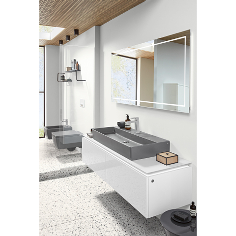 Villeroy & Boch memento 2.0 wandcloset - diepspoel DirectFlush - 37.5x56cm - Graphite (mat grijs) SW354324