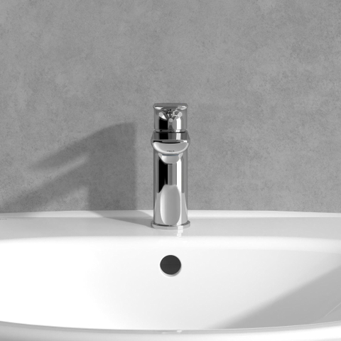Villeroy & Boch O.novo wastafelkraan - 50x155mm - zonder waste - hoogglans chroom SW1148831
