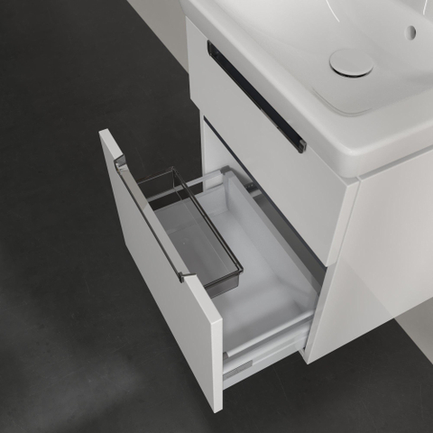 Villeroy & Boch Subway 2.0 wastafelonderkast - 48.5x59cm - 2 lades - glans wit SW479810