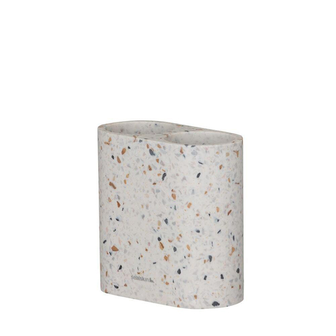 Sealskin blend porte-brosse à dents double autoportant en terrazzo SW699556