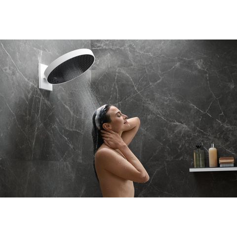 Hansgrohe RainFinity PowderRain - hoofddouche 360 - 3jet - met douchearm 10-30° verticaal kantelbaar - diameter 36cm - mat wit SW358868