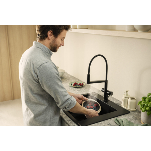 Hansgrohe Talis Select M54 PowderSpray eengreeps keukenkraan Semi-Pro 3jet chroom SW1383029