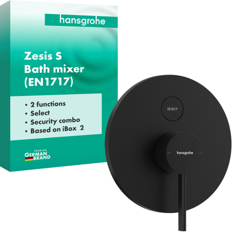 Hansgrohe Zesis S mengkraan inbouw voor iBox Universal 2 mat zwart SW1567423