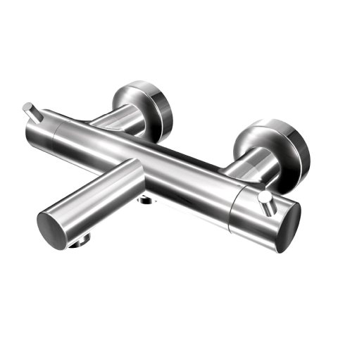 Xenz Duero Robinet de baignoire 27.1cm thermostatique avec inverseur chrome Brillant SW104706