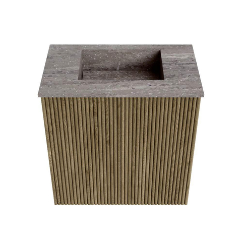 Mondiaz JOYA-DLUX Meuble de toilette 40cm - couleur Dusk - Vasque FAYE position Milieu Sans trou de robinet couleur Oza SW1425956