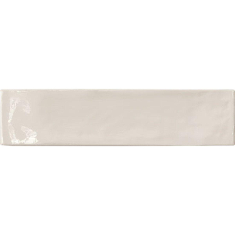 Ceralto Ivarno Grain carrelage mural - 6x25cm - 9.5mm - rectangulaire - métro - bianco brillant (blanc) SW450723