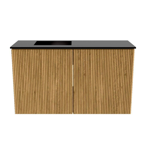 Mondiaz JOYA 70cm meuble de toilette - couleur Chêne - Vasque FAYE position Gauche Sans trou de robinet couleur Urban SW1421203