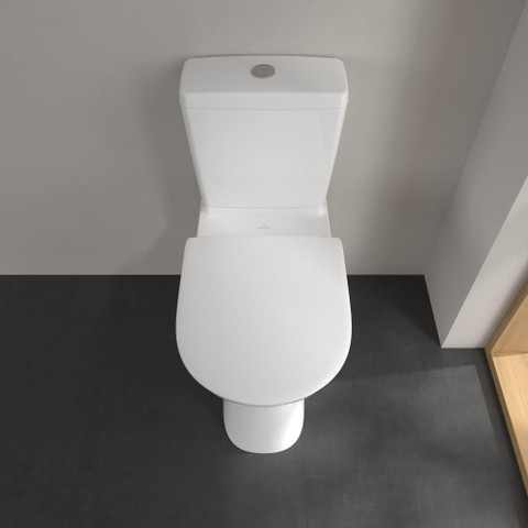 Villeroy & Boch ViCare Cuvette à fond profond - pour combinaison sans bride ViCare - au sol - avec AntiBac - Blanc Alpin AntiBac CeramicPlus SW654841