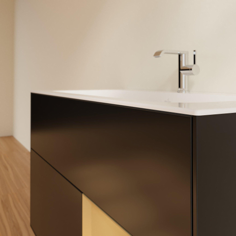 Villeroy & Boch finion wastafelonderkast - 99.6x59.1cm - 2 lades - mat zwart SW479484