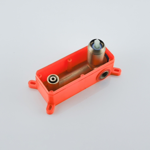 Fortifura Calvi Wastafelkraan - inbouw - met inbouwdeel - PVD - geborsteld messing (goud) SW720228