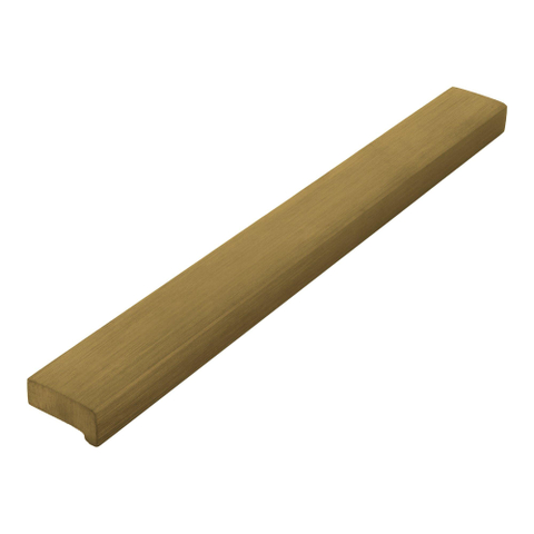 BRAUER Poignée de meuble en applique - 12,8 cm - modèle A - matériau acier inoxydable - or brossé SW1203277