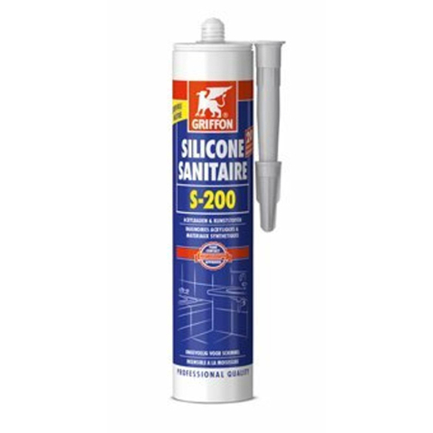 Griffon Siliconenkit sanitair S200 koker à 300ml voor acryl trijs 1800708