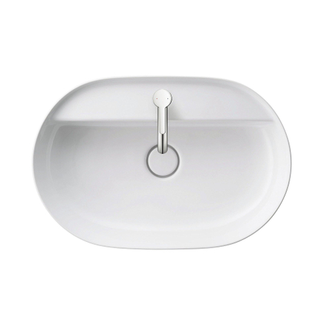 Duravit Luv Opzetwastafel - 60x40cm - met 1 kraangat - zonder overloop - glans wit SW227986