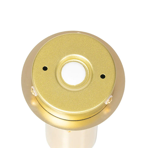 QAZQA Ducha Plafonnier de salle de bains - 10x10cm - 1 spot - IP44 - laiton (or) SW1187226