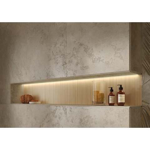 SAMPLE Terravito Favella Keramische wand- en vloertegel - 60x120cm - 9.0mm - gerectificeerd - Tortora SW1242352