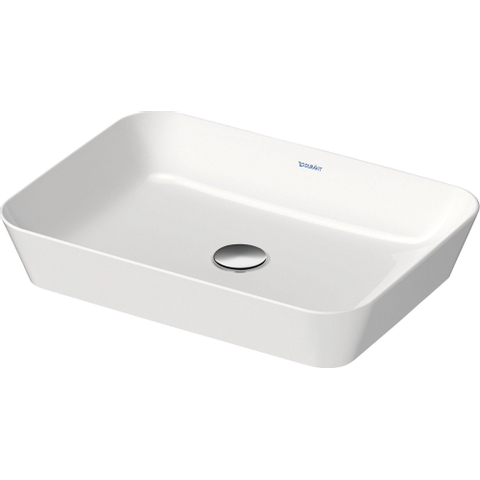 Duravit Cape Cod vasque rectangulaire sans trou de robinet sans trop-plein 55x40cm blanc mat SW297001