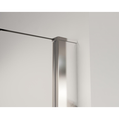 Fortifura Galeria Douche à l'italienne - 80x200cm - verre satiné - Chrome SW917218