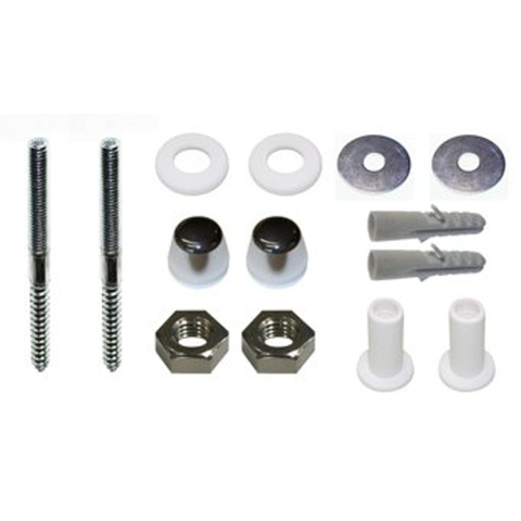Plieger bevestigingsset compleet met sierkappen M10 chroom 0300748