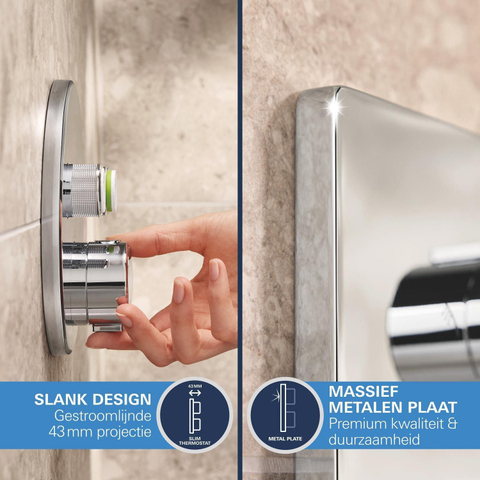 Grohe QuickFix Precision SmartControl Inbouw Douchesysteem - Vitalio SmartActive 310 Cube hoofddouche - chroom SW1120189