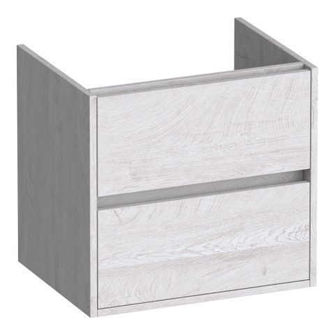 BRAUER Adore meuble sous-lavabo - 60x46x55cm - 2 tiroirs à fermeture douce - sans poignées - 1 découpe pour siphon - Forest Seashell SW1198360