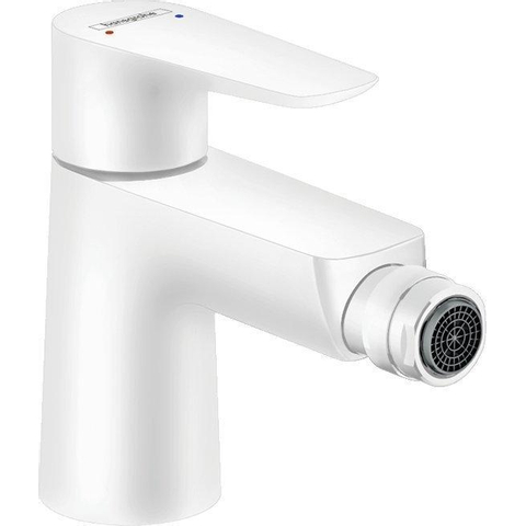 Hansgrohe Talis e 1 greeps bidetmengkraan - met wastegarnituur - mat wit SW529046