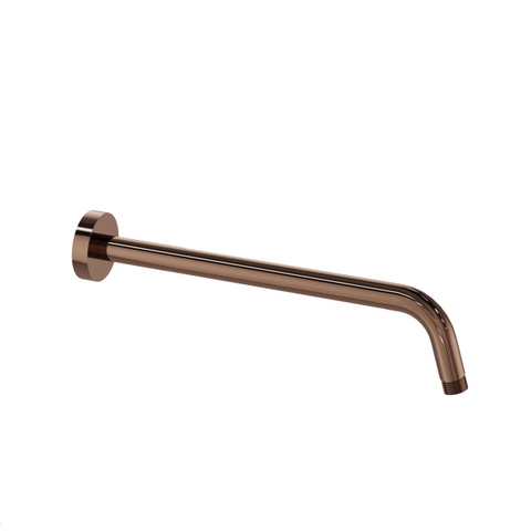 Fortifura Calvi Inbouw Regendoucheset - thermostatisch - wandarm - 25cm - hoofddouche - ronde handdouche - gladde doucheslang - PVD - geborsteld koper SW1233152