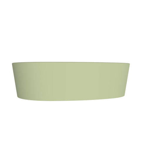 Arcqua Rocker waskom - opbouw - organisch links - 50x37cm - mat pastel groen SW1209113
