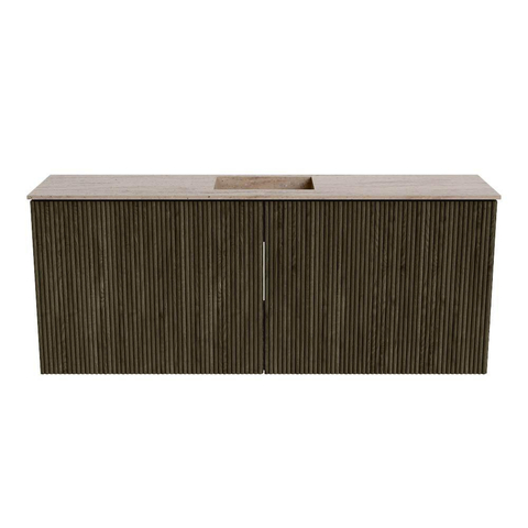Mondiaz JOYA-DLUX 100cm meuble de salle de bains - couleur Shadow - Vasque FAYE position Milieu Sans trou de robinet couleur Saba. SW1425125