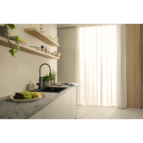 Hansgrohe Talis Select M54 PowderSpray eengreeps keukenkraan Semi-Pro 3jet mat zwart SW1383041