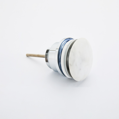 Saniclass Dia Afvoerplug - klikwaste - natuursteen - marmer SW1474830