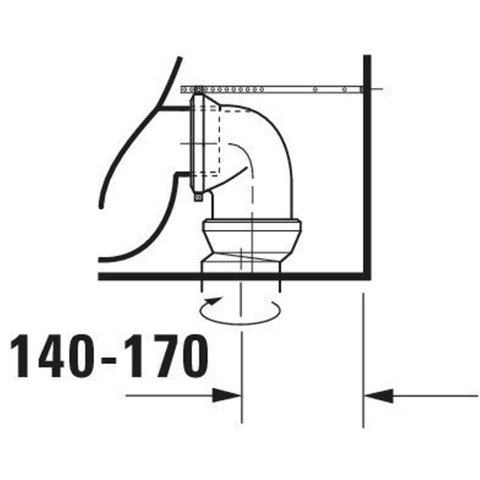 Duravit Starck 2 cuvette pour réservoir apparent vario avec fixation dissimulée sans réservoir blanc 0295871