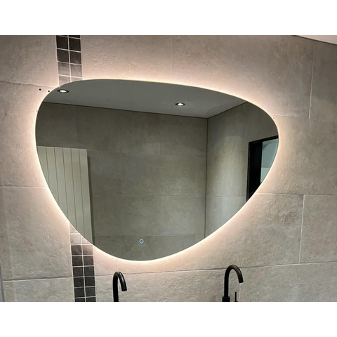 Wiesbaden Uovo Spiegel ovaal - met LED dimbaar en spiegelverwarming - 120cm SW484786