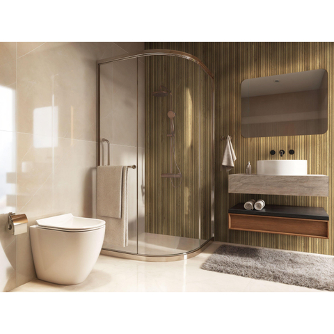 SAMPLE Terravito Elmico Keramisch parket wand- en vloertegel - 60x120cm - 6.0mm - gerectificeerd - Fluted SW1242374