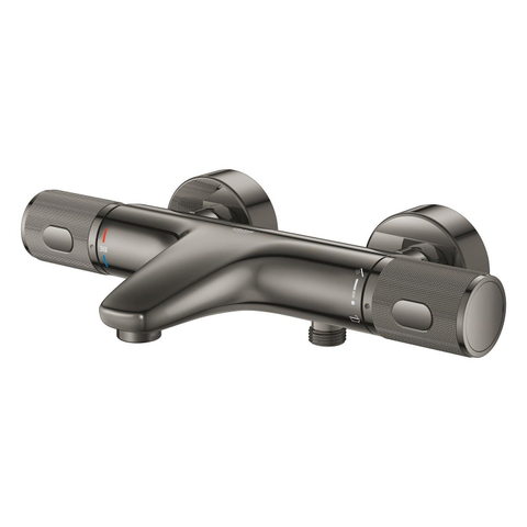 GROHE Grohtherm 1000 Performance badthermostaat - met koppelingen - hard graphite (antraciet) SW1477607