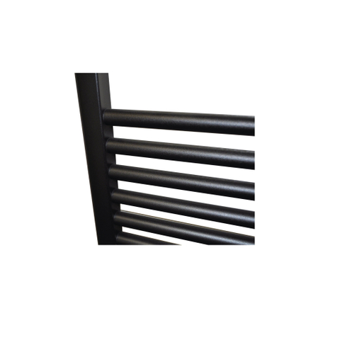 Sanicare HVS Radiateur électrique - 172x60cm - 1127W - avec télécommande - thermostat - chrome - en bas à gauche - noir mat SW1210843