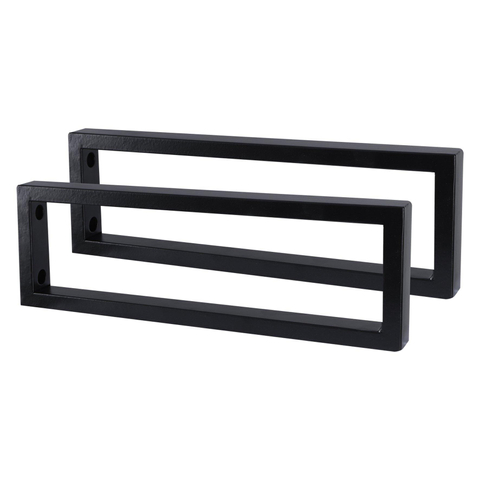 Differnz Ophangbeugel Wastafel 25x440x150 2 stuks Zwart OUTLETSTORE STORE35824