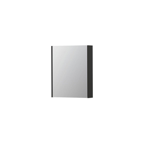 INK SPK2 armoire de toilette – 60 x 74 x 14 cm – 1 porte, porte-miroir double face – Anthracite mat SW353309