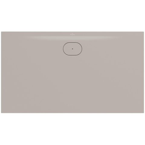 Villeroy & Boch Ecora douchebak - 140x80x3.5cm - afvoer lange zijde - almond (beige) SW1558943