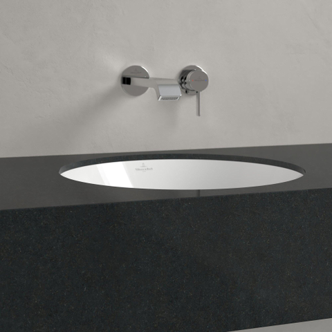 Villeroy & Boch Architectura onderbouwwastafel - 45x45cm - zonder kraangat - met overloop - White Alpine (glans wit) SW762358