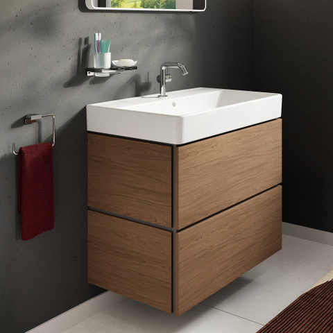 Hansgrohe Xilesa E meubelset 2la 780x470 met Xanuia wastafel 800 Cashmere Oak SW1567323