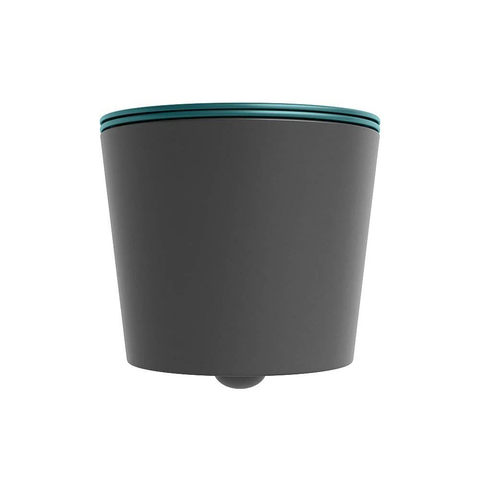Mondiaz LAVIE hangtoilet – spoelrandloos – 36 x 53 cm – met softclose zitting – Dark grey (grijs), zitting Smag (groen) SW1208712