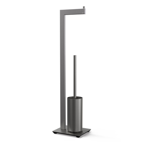 Zack LINEA Toiletbutler - 73x15x18cm - vrijstaand - grafiet SW1416160